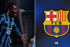阿斯：巴萨将签下布鲁日新星比西乌，转会费1000万欧+30%二转分成